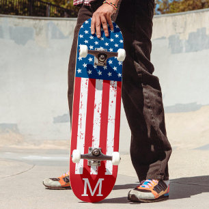 Skateboard Personnalisé American Flag Patriotique Personnalis
