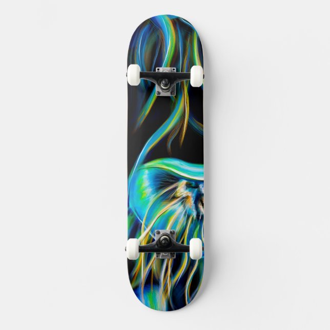 Skateboard personnalisé "Jelly Fish" (Recto)