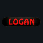 Skateboard personnalisé, Logan<br><div class="desc">planche à roulettes</div>