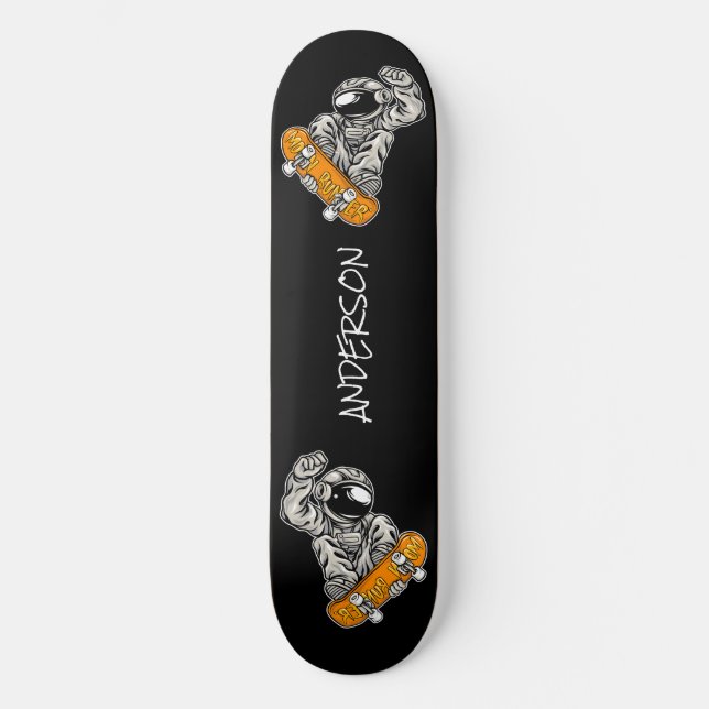 skateboard Personnalisé Moon Runner (Recto)