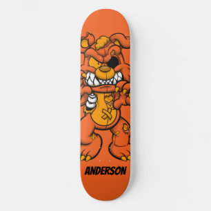 Skateboard personnalisé Orange Ted Zombie
