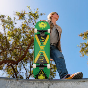Skateboard personnalisé "Rude Boy" à la jamaïcaine