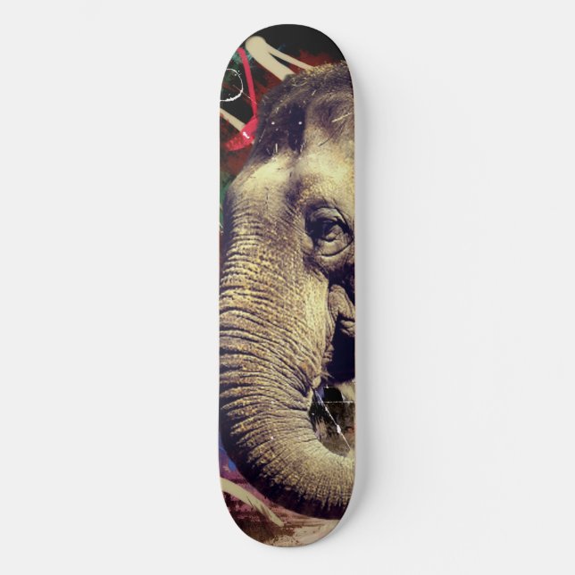 Skateboard Personnalisé URBAN Elephant (Recto)