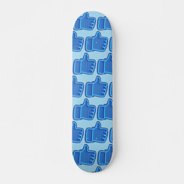 Skateboard Personnaliser comme Neon Hand design (Devant)