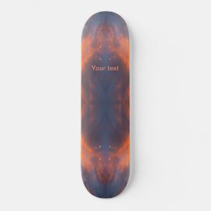 Skateboard Personnaliser le design orange bleu