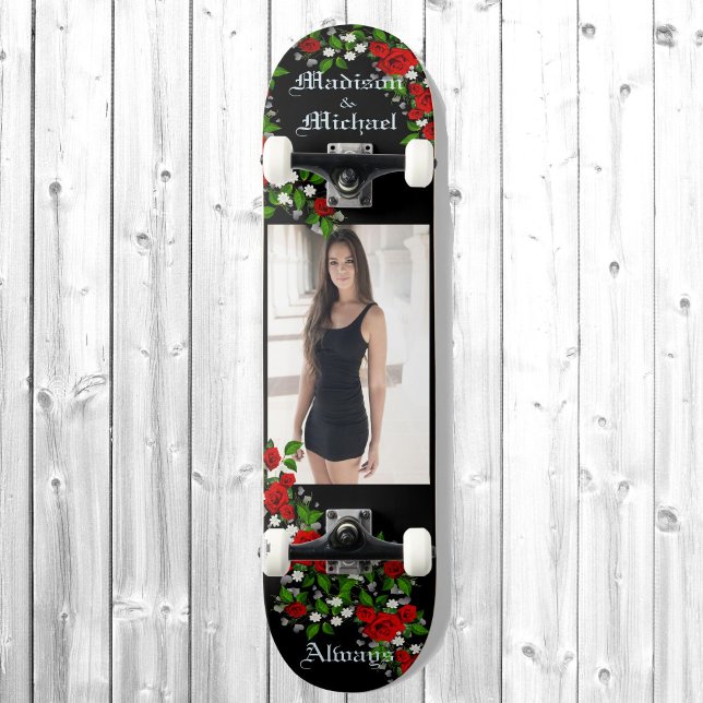 Skateboard Personnaliser les noms et la grande photo artisana (Créateur téléchargé)