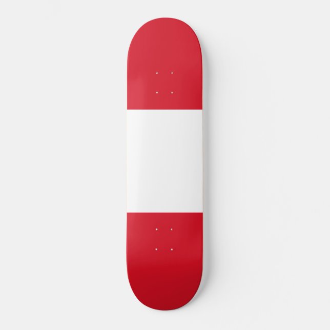 Skateboard Peruvian Flag (Peru) (Recto)