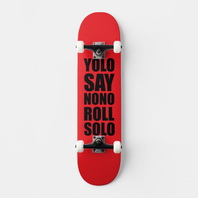 Skateboard Petit pain de YOLO solo (Recto)