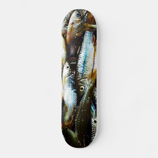 Skateboard Petit poisson blanc #2 (Recto)