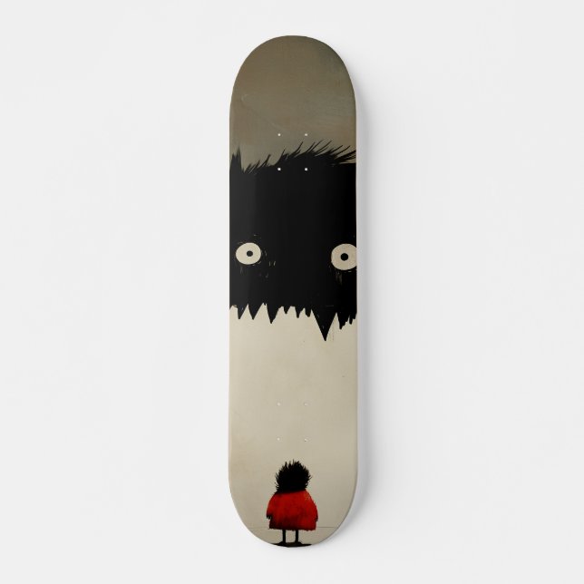 Skateboard Petite Fille et le Monstre (Devant)