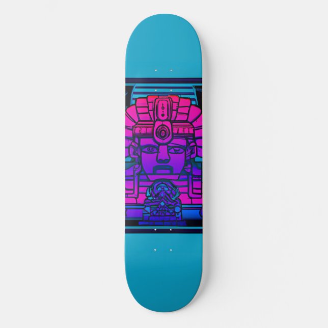 Skateboard Pharaon Synthwave (Recto)