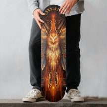 Phénix mythique avec motifs tribaux Dark Fantasy