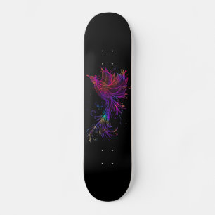 Skateboard Phoenix arc-en-ciel