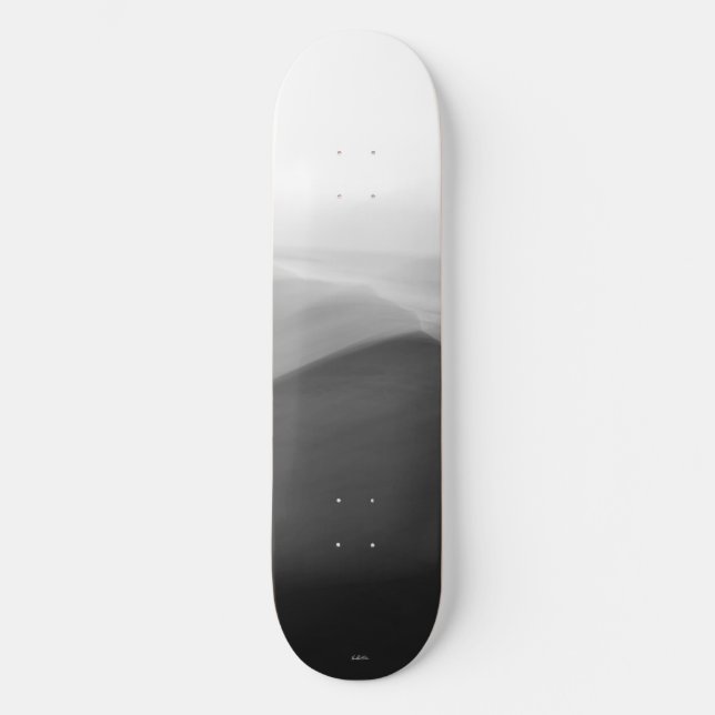 Skateboard photo abstraite noir et blanc (Recto)