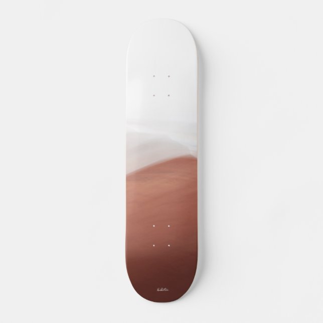 skateboard photo abstraite rouge et blanc (Recto)
