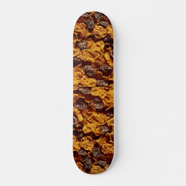 Skateboard Photo de céréale de raisin sec et de son (Devant)
