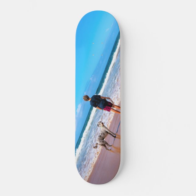 Skateboard Photo personnalisée Faites votre propre design J'a (Recto)