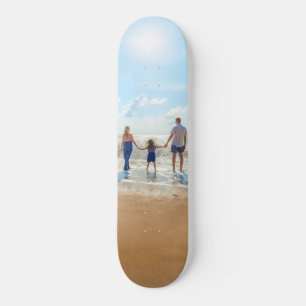 Skateboard Photo personnalisée - Votre design - Été - Ma fami
