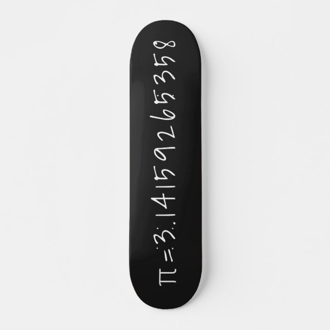 Skateboard Pi à 10 points décimaux "=3,14" Math & Science (Devant)