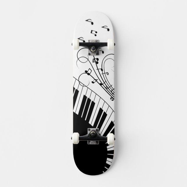 Skateboard Piano Keyboard Music Design (Recto)