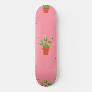 Skateboard piège à bec rose