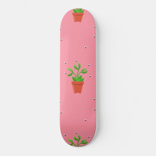 Skateboard piège à bec rose (Recto)