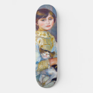 Skateboard Pierre-Auguste Renoir - Enfant avec chat