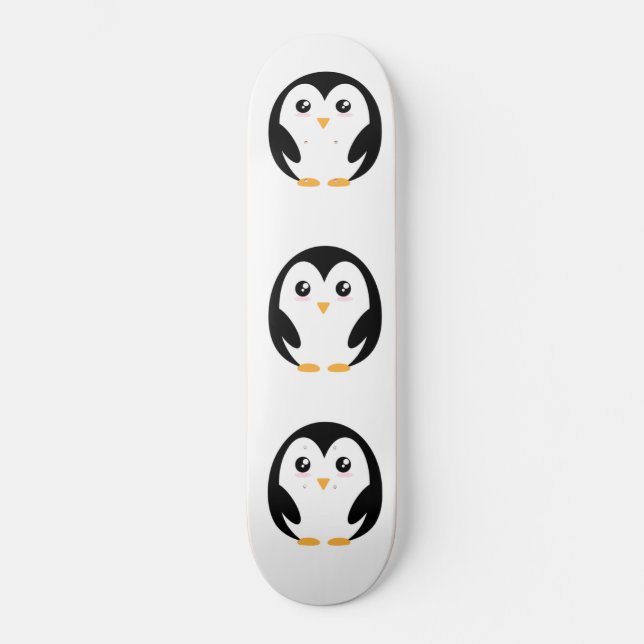 Skateboard Pingouin mignon (Recto)