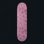 Skateboard Pink Girl Boho croquis Parties scintillant Glam Mo<br><div class="desc">Parties scintillant moderne boho chic faux rose avec motif esquissé. Monogramme avec ton nom. Regardez la vue horizontale et regardez en bas à droite de la section rose pour voir votre nom. Amusant design noir et rose. Parfait pour tous les surfeurs de trottoir à l'équitation de rue.</div>