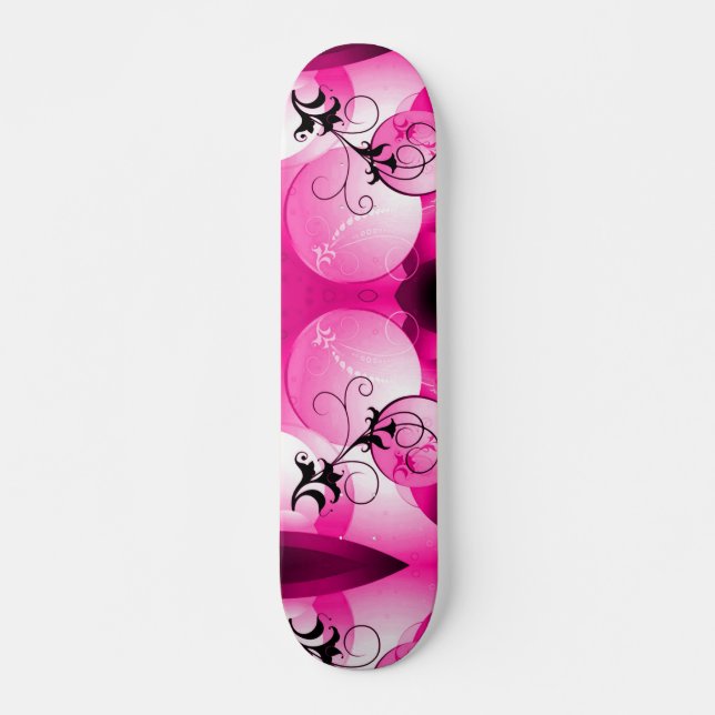 Skateboard Pink Hawaii Sunrise Cruiser Custom Pro Long (Devant)