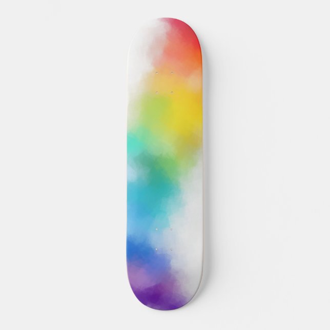 Skateboard Pink Red Blue Green Yellow Custom Blank Template (Recto)