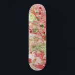 Skateboard Pink Red Purple Yellow Green Modern Abstract<br><div class="desc">Pink Red Purple Yellow Green Modern Colorful Abstract Art Trendy Custom Blank Template Skateboard.</div>