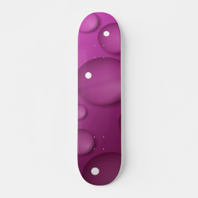 Skateboard Pink Water Drop (Devant)