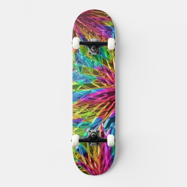 Skateboard Pinwheel Glass art 1 (Recto)