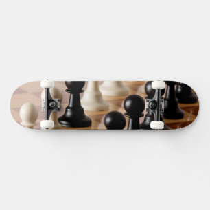 Skateboard Pions sur le tableau d'échecs