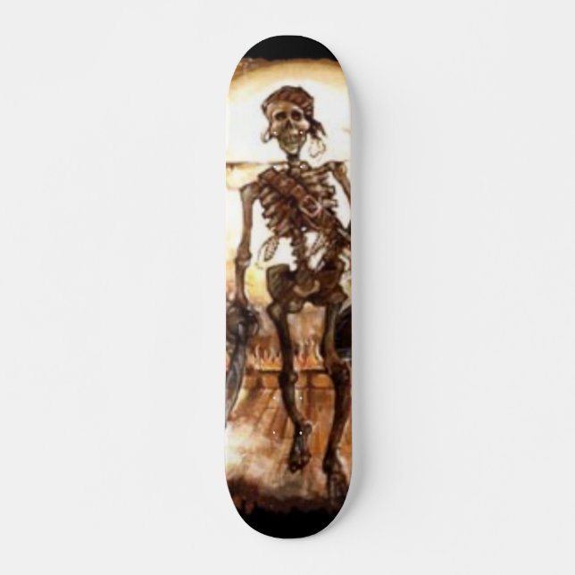 Skateboard pirate de skleleton (Devant)