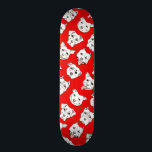 Skateboard "Pittie Pittie S'Il Vous Plaît !" Motif de dessin<br><div class="desc">Depuis que j'ai adopté mon pit bull dog,  Nami,  je suis devenu un défenseur des pit bulls. Ils sont si loyaux et aimants. J'ai dessiné différents types de clochettes avec différentes expressions faciales à l'aide d'un stylo à brosse et d'un stylo à encre.</div>