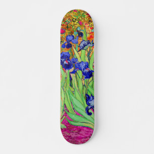 Skateboard PixDezines van gogh irises violettes