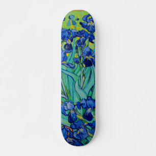 Skateboard PixDezines van gogh irises violettes
