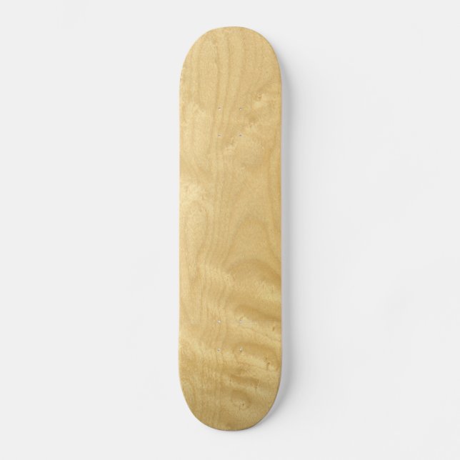 Skateboard Placage de véritable érable à yeux d'oiseaux (Recto)