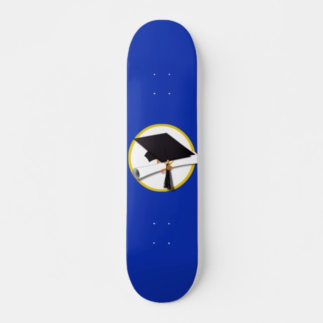 Skateboard Plafond de diplôme avec diplôme - Arrière - plan b (Devant)