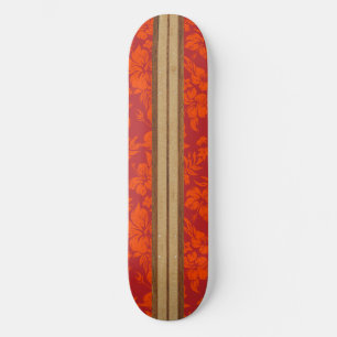 Skateboard Plage de coucher de soleil Vintage Surf Hawaïen Bo