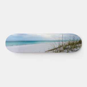 Skateboard Plage De Sable Blanc Plage De Chalet De Mer Skateb