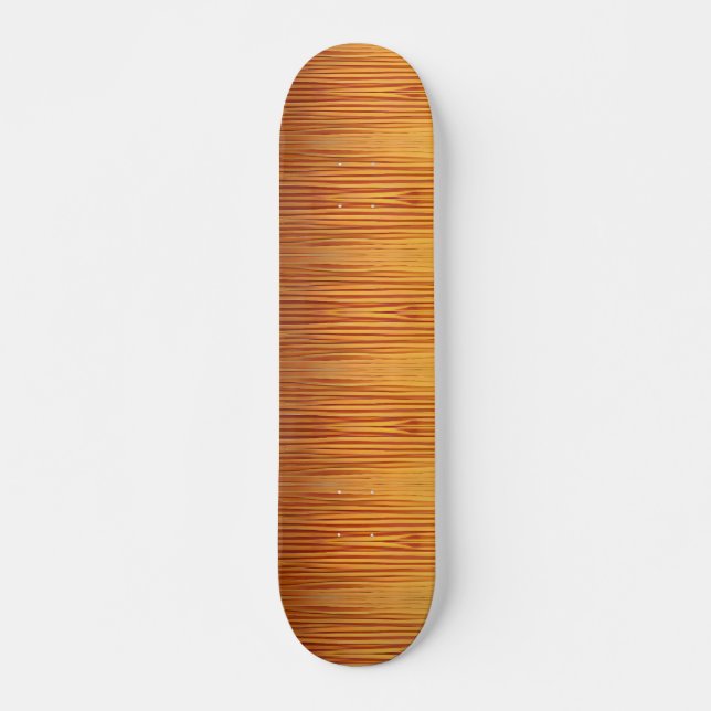 Skateboard Plage de sable doré jaune art abstrait (Devant)