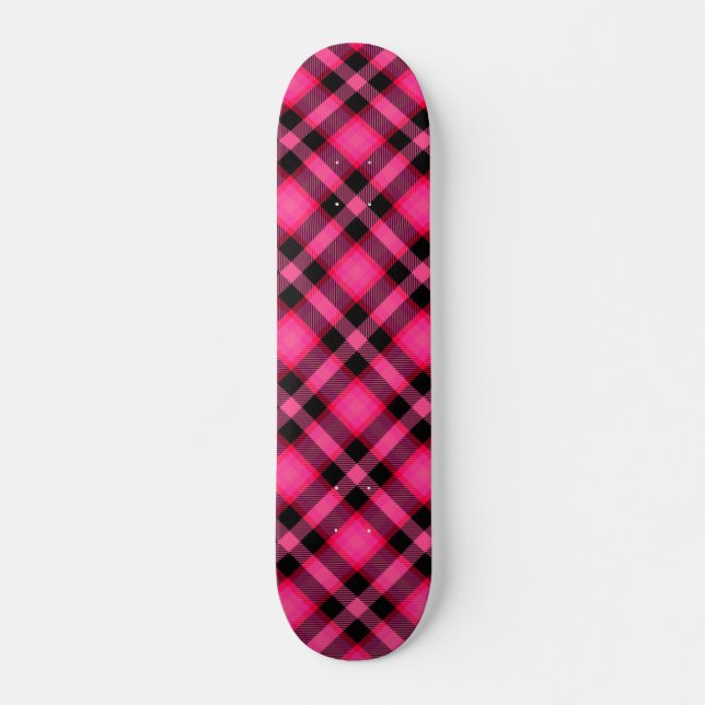 Skateboard Plaid de roses indien, punk ou de très bon goût (Devant)