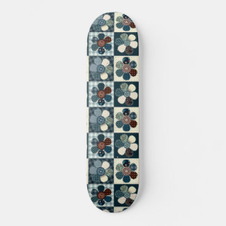 Skateboard Plaid Floral Gingham Patch Style