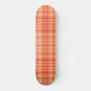 Skateboard Plaid orange