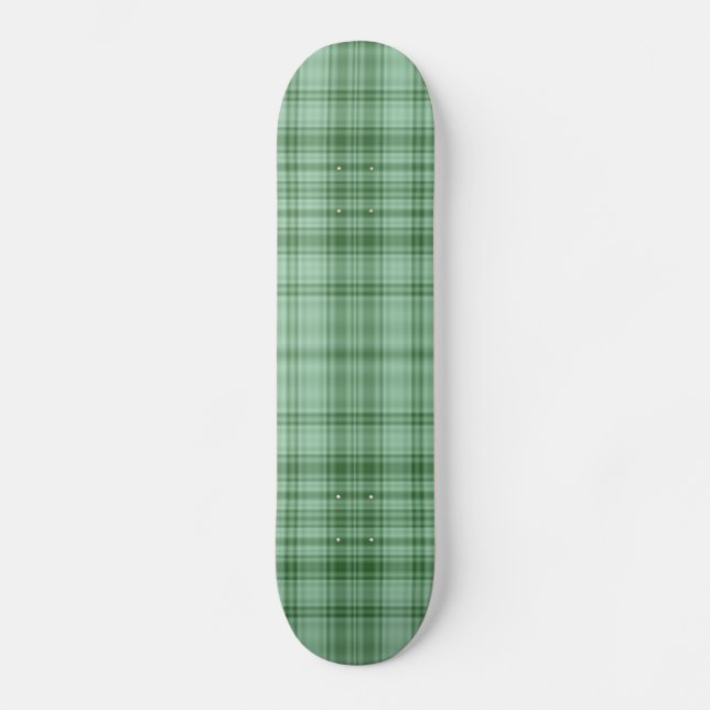 Skateboard Plaid vert (Recto)