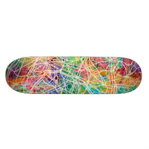 Skateboard Plan de ville de Paris France