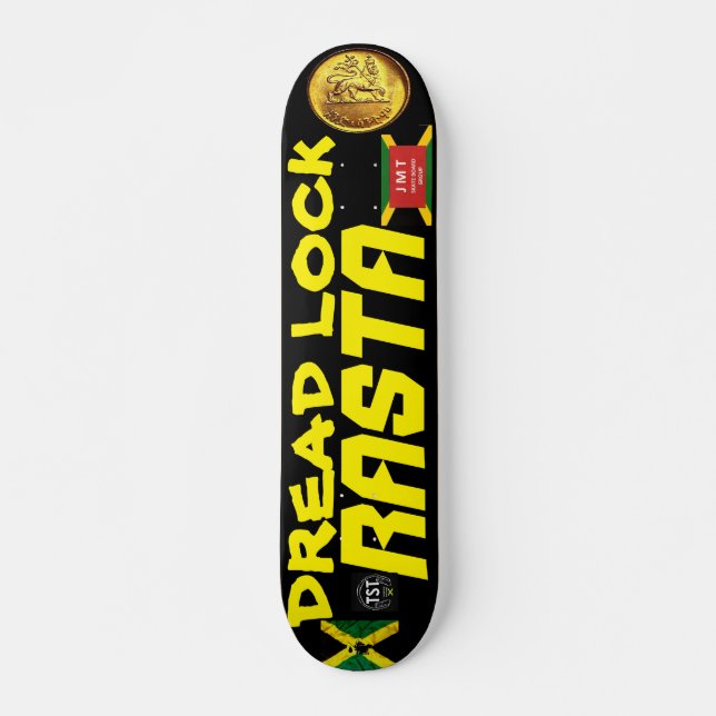 Skateboard PLAN VERROUILLAGE RASTA OFFICIELS 7 3/4" Skateboar (Devant)